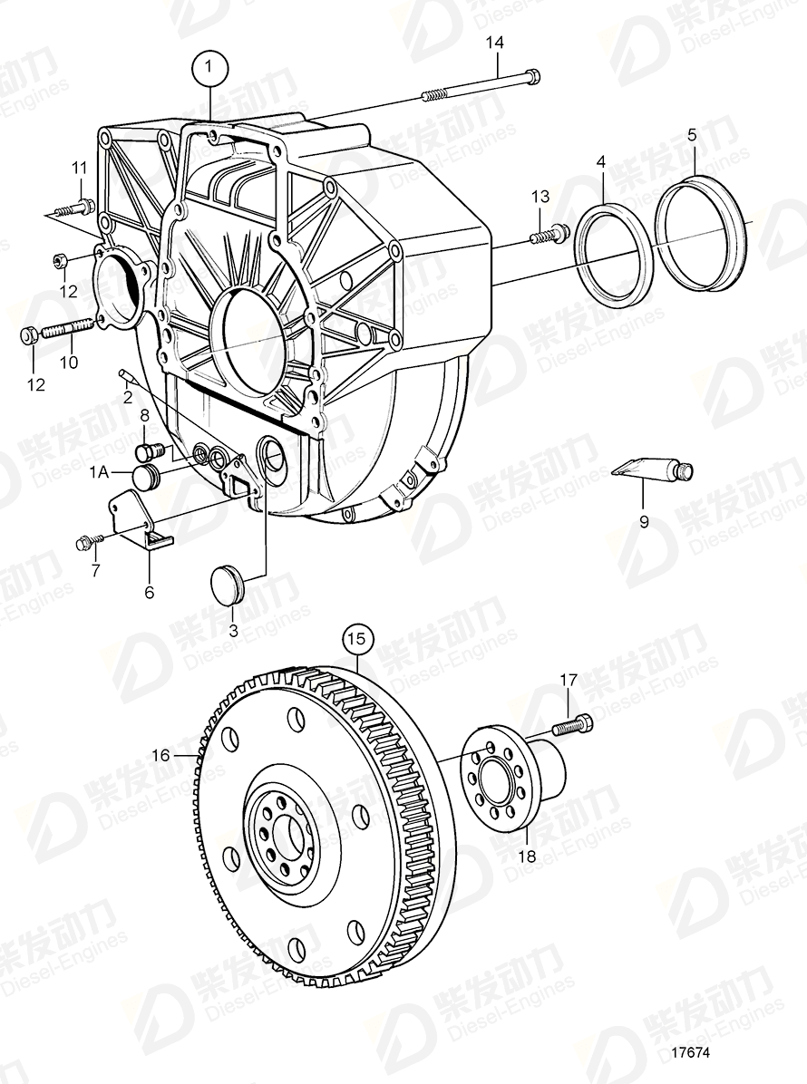 volvo penta Hub 3825742 Drawing volvo penta Hub 3825742 Drawing